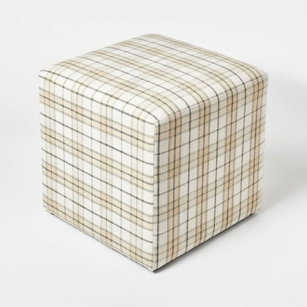 Threshold designed w/Studio McGee Linen Cube Squar Cream/Brown